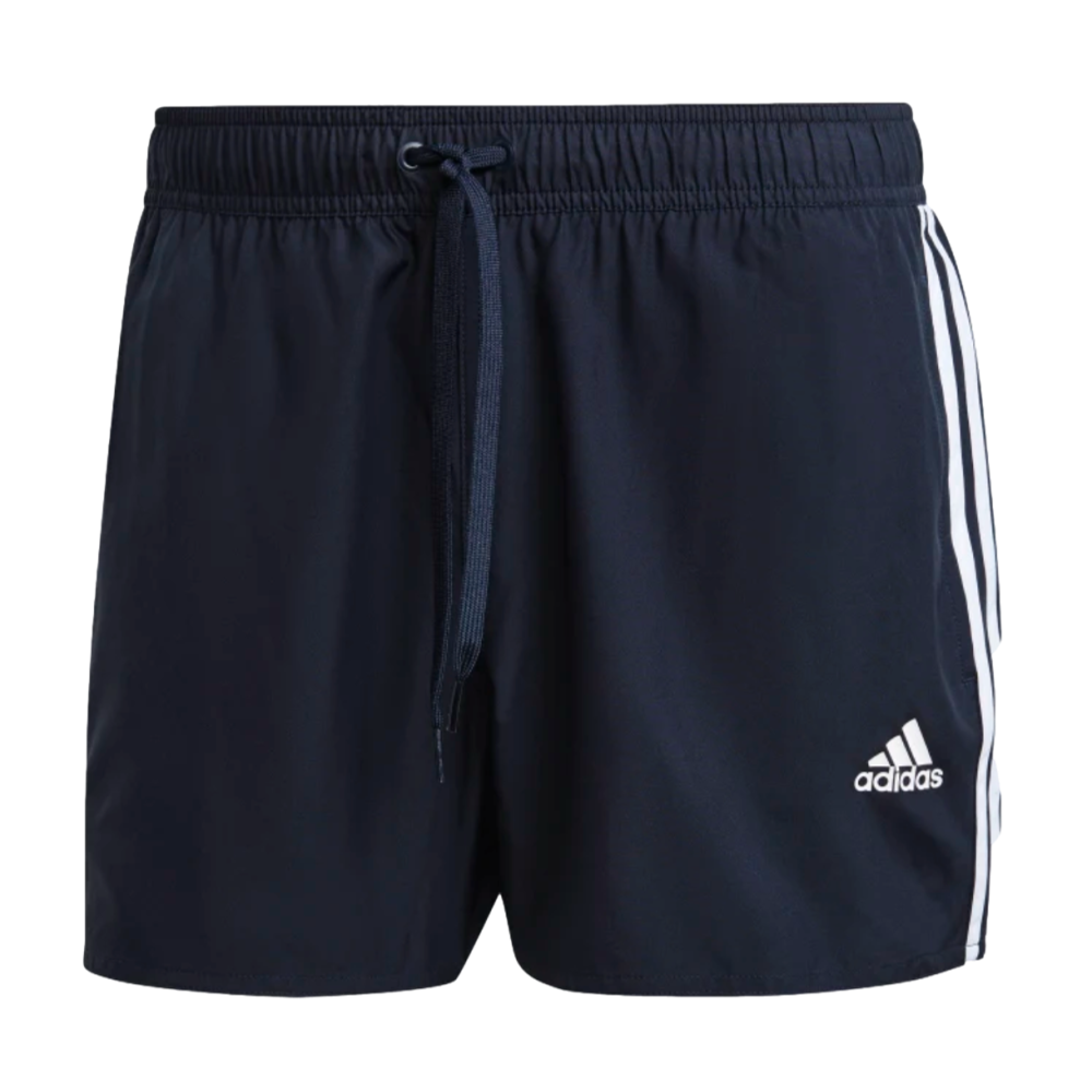 Adidas Very Short Length Classic 3 Stripe Swim Short--City Sports