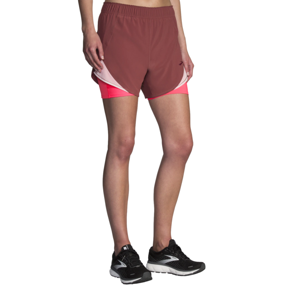 Brooks Chaser 5'' Womens 2-in-1 Shorts--City Sports