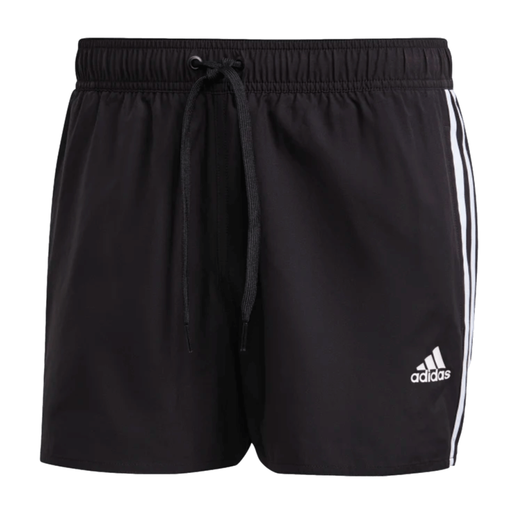 Adidas Very Short Length Classic 3 Stripe Swim Short--City Sports