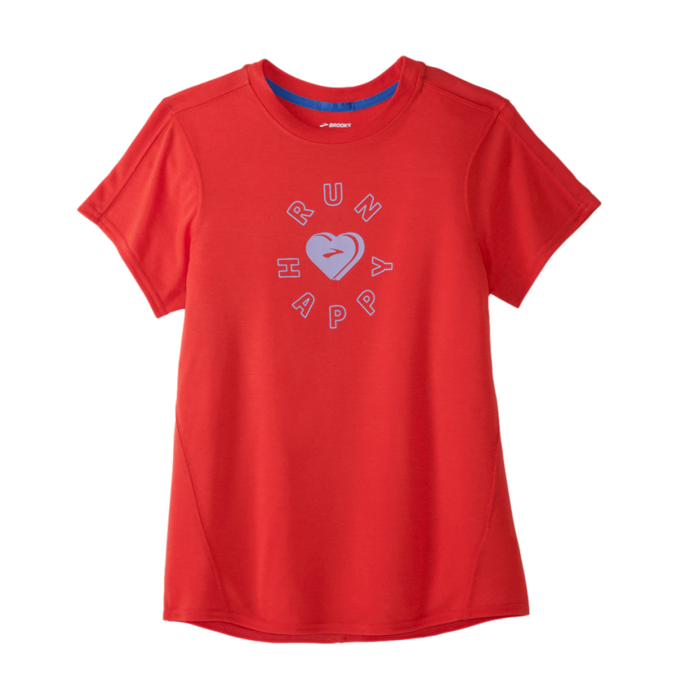 Brooks Run Happy Womens Short Sleeve Tee--City Sports