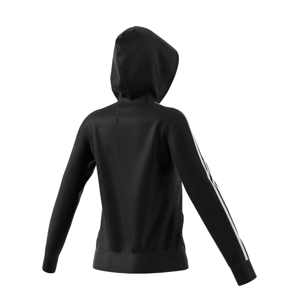 Adidas Womens Cotton Fleece 3 Stripe Hoodie--City Sports