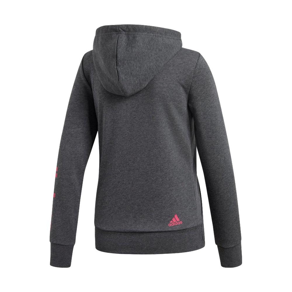 Adidas Womens Essential Linear Full Zip Hoodie-L-City Sports
