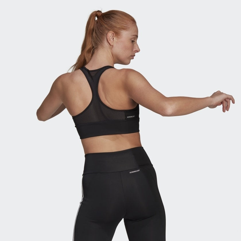 Adidas Logo Padded Sport Bra--City Sports