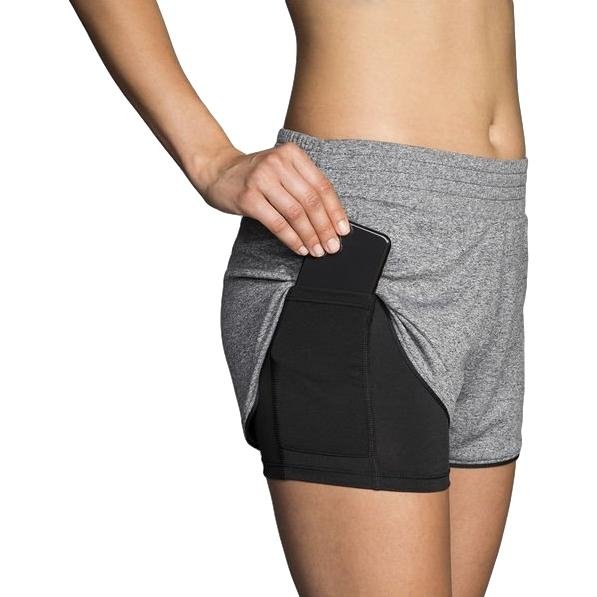 Brooks Womens Rep 3" 2-in-1 Shorts--City Sports
