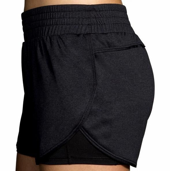 Brooks Womens Rep 3" 2-in-1 Shorts--City Sports
