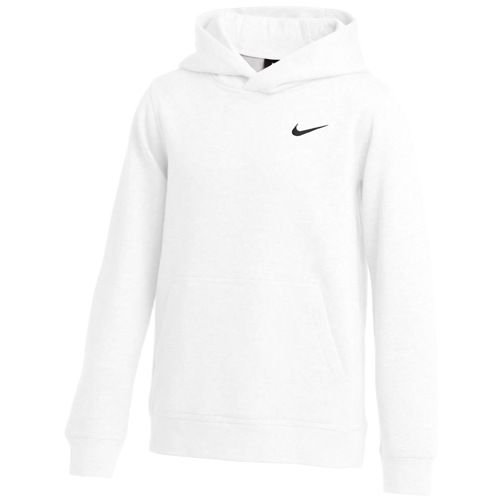 Nike Youth Team Club Fleece Hoodie - White