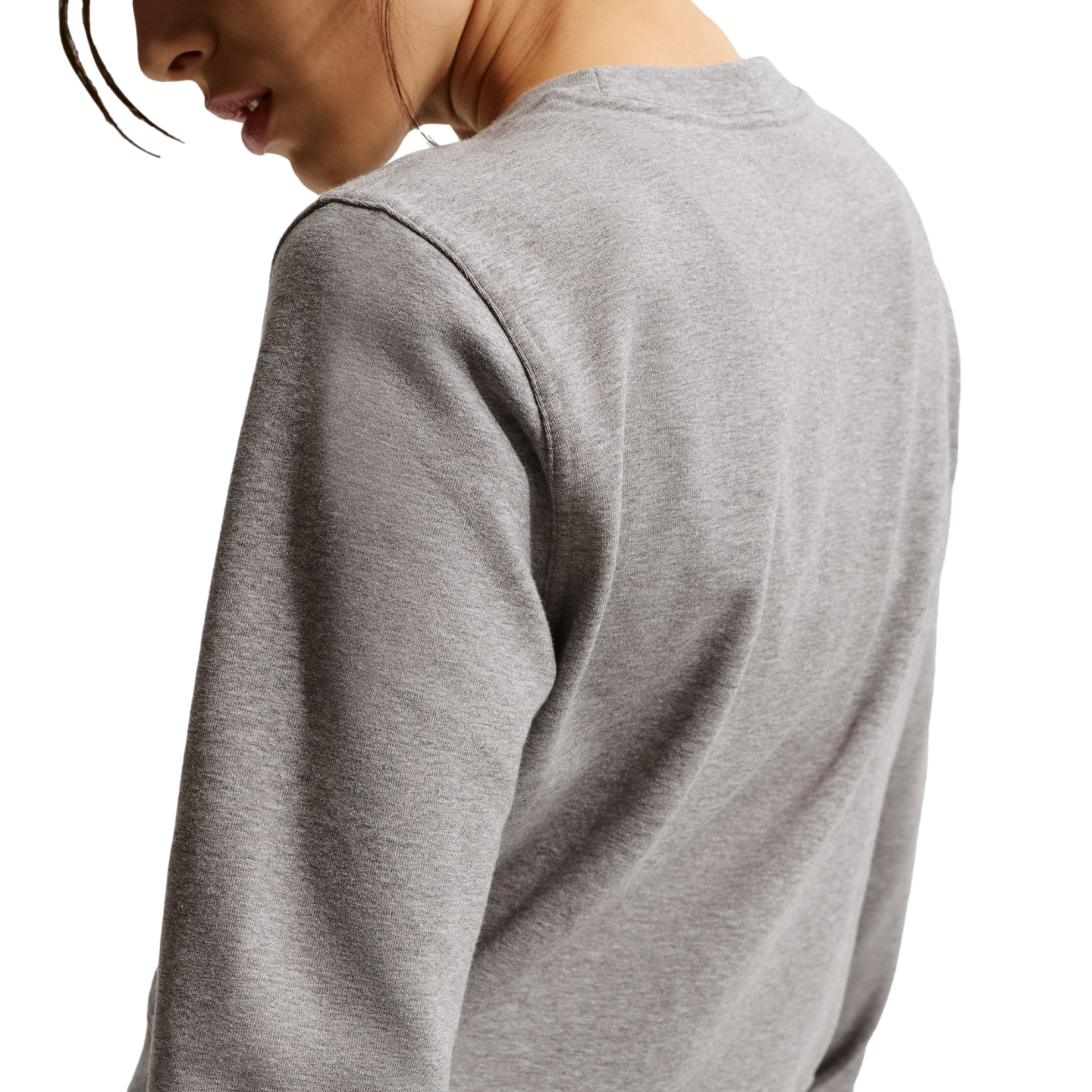 Nike Crew Neck French Terry Womens Sweatshirt - Grey