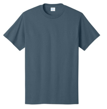 Port & Company Core Cotton Tee - Steel Blue