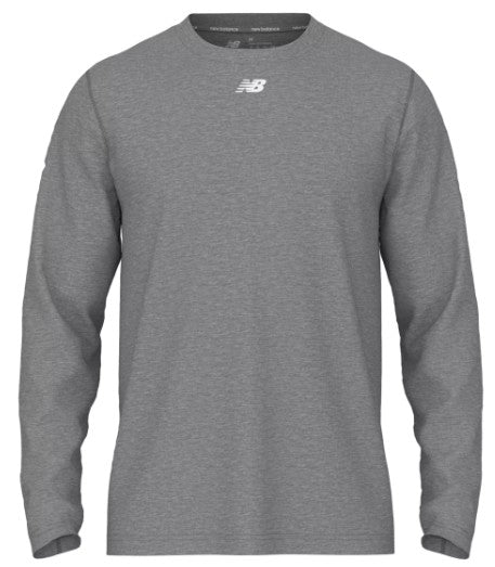 New Balance Long Sleeve Activate Tech T Shirt - Medium Heather Grey