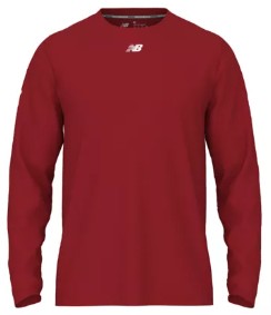 New Balance Long Sleeve Activate Tech T Shirt - Red