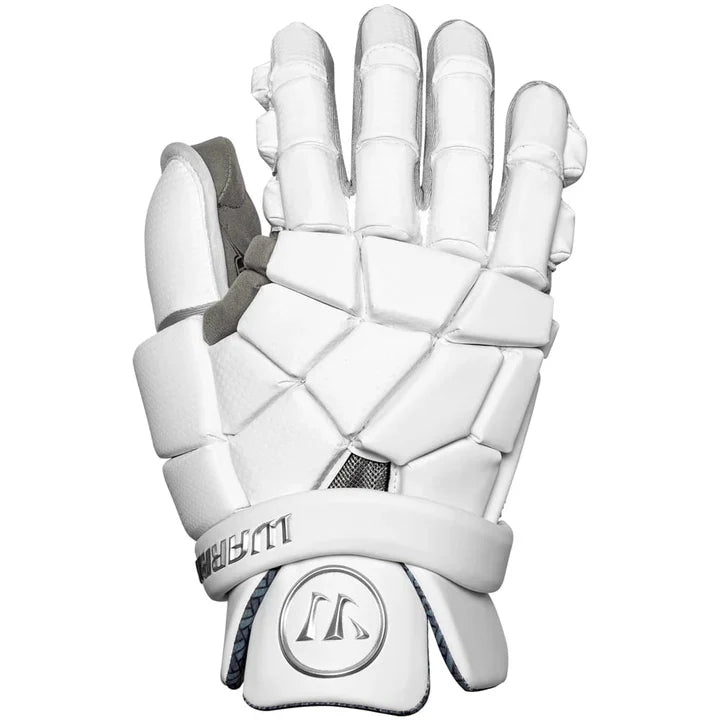 Warrior Nemesis QS Lacrosse Goalie Gloves- White