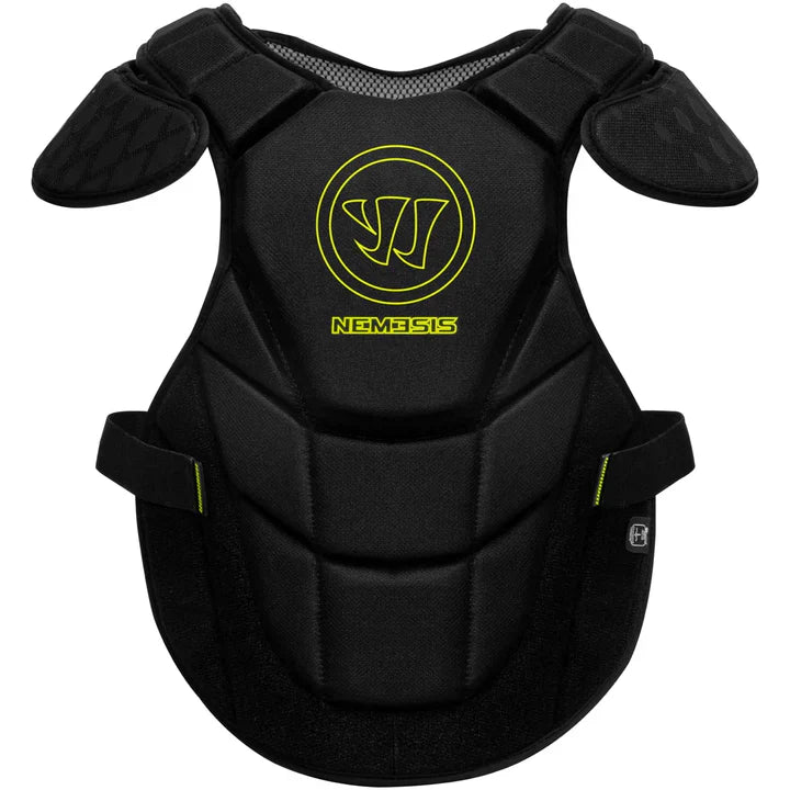 Warrior Nemesis Lacrosse Goalie Chest Pad- Black