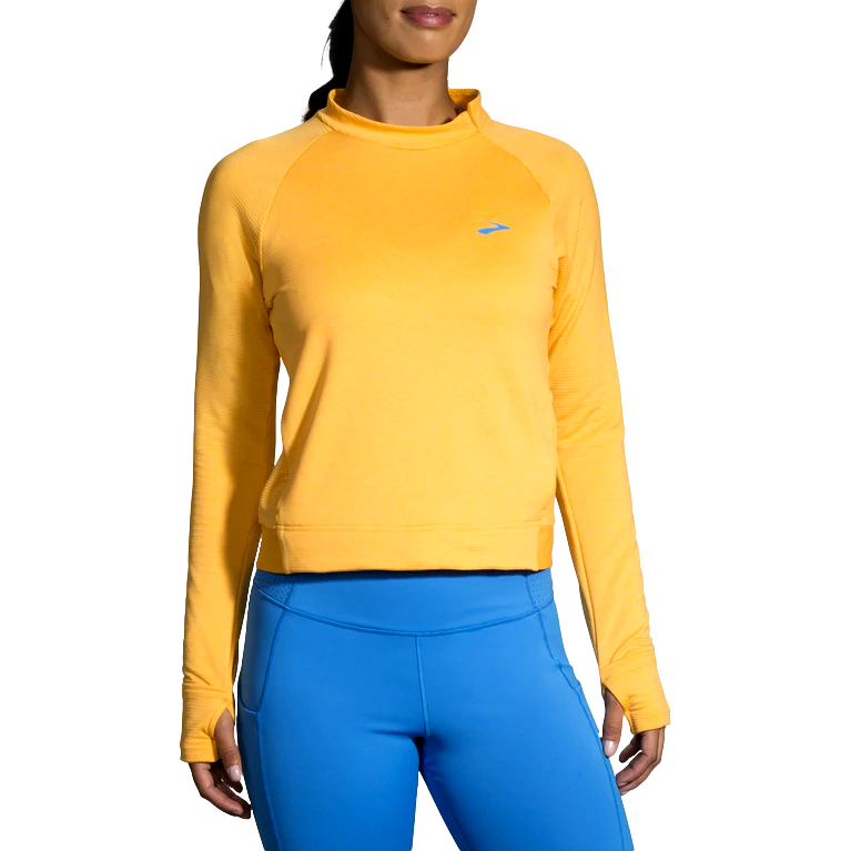 Brooks Womens Notch Thermal Long Sleeve Top--City Sports