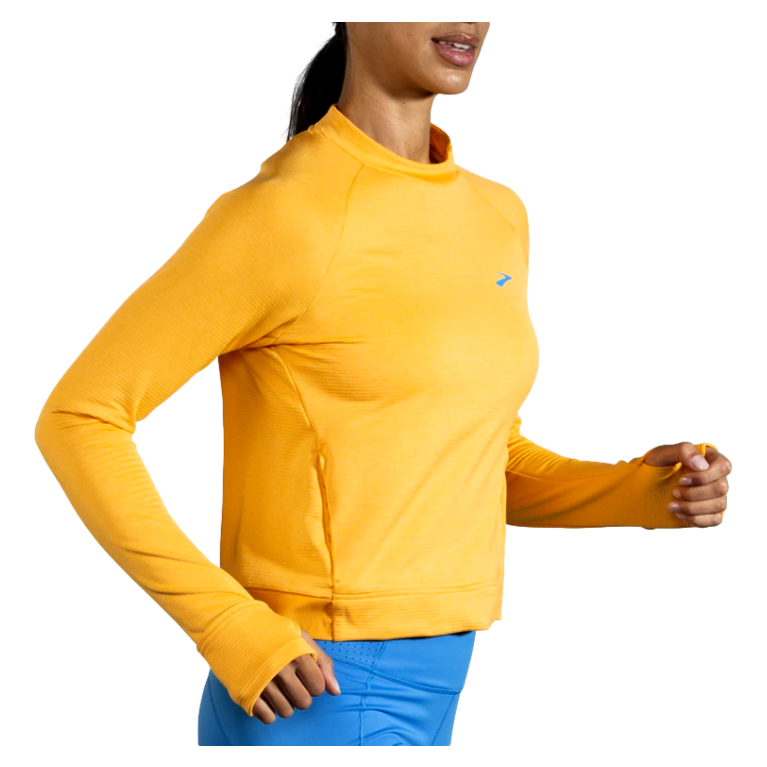 Brooks Womens Notch Thermal Long Sleeve Top--City Sports