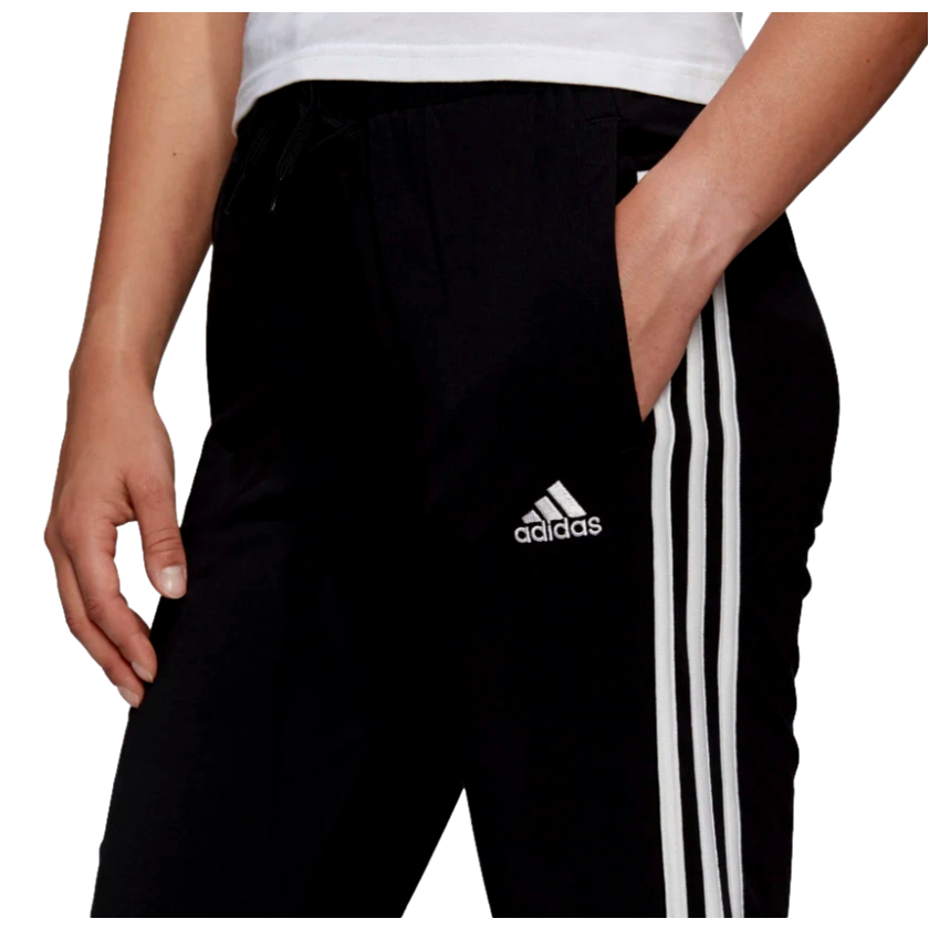 Adidas Womens Essentials Single Jersey 3-Stripes Pants--City Sports