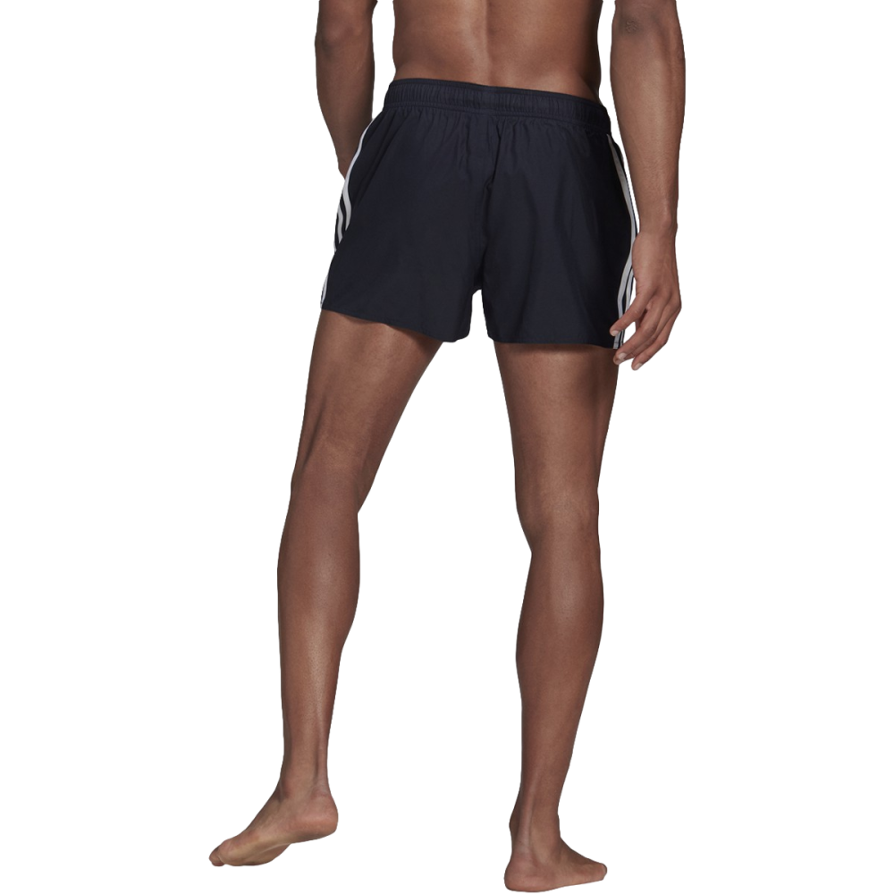 Adidas Very Short Length Classic 3 Stripe Swim Short--City Sports