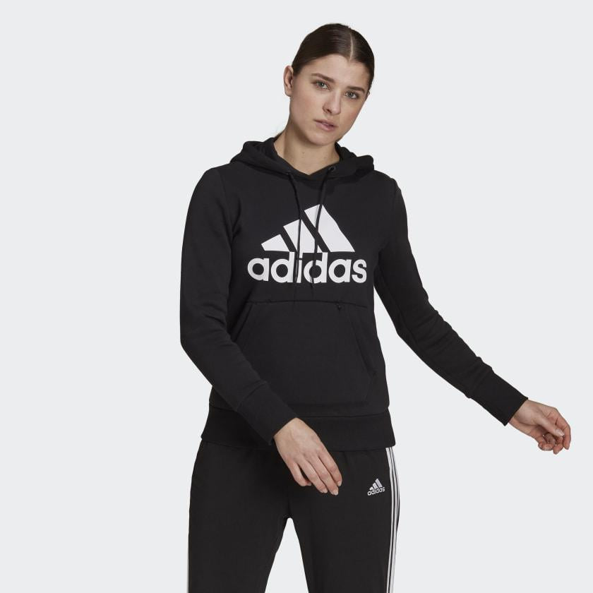 Adidas Badge Of Sport Overhead Womens Fleece Hoodie--City Sports