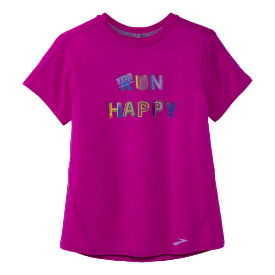 Brooks Womens  Distance Graphic Short Sleeve Shirt