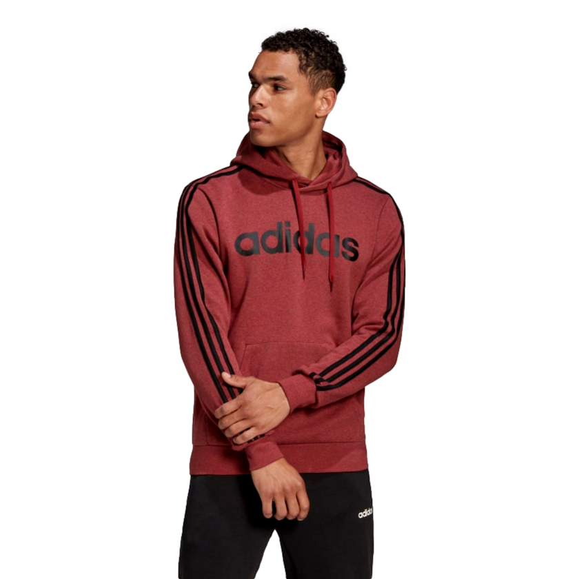 Adidas Essentials 3-Stripe Pullover Hoodie--City Sports