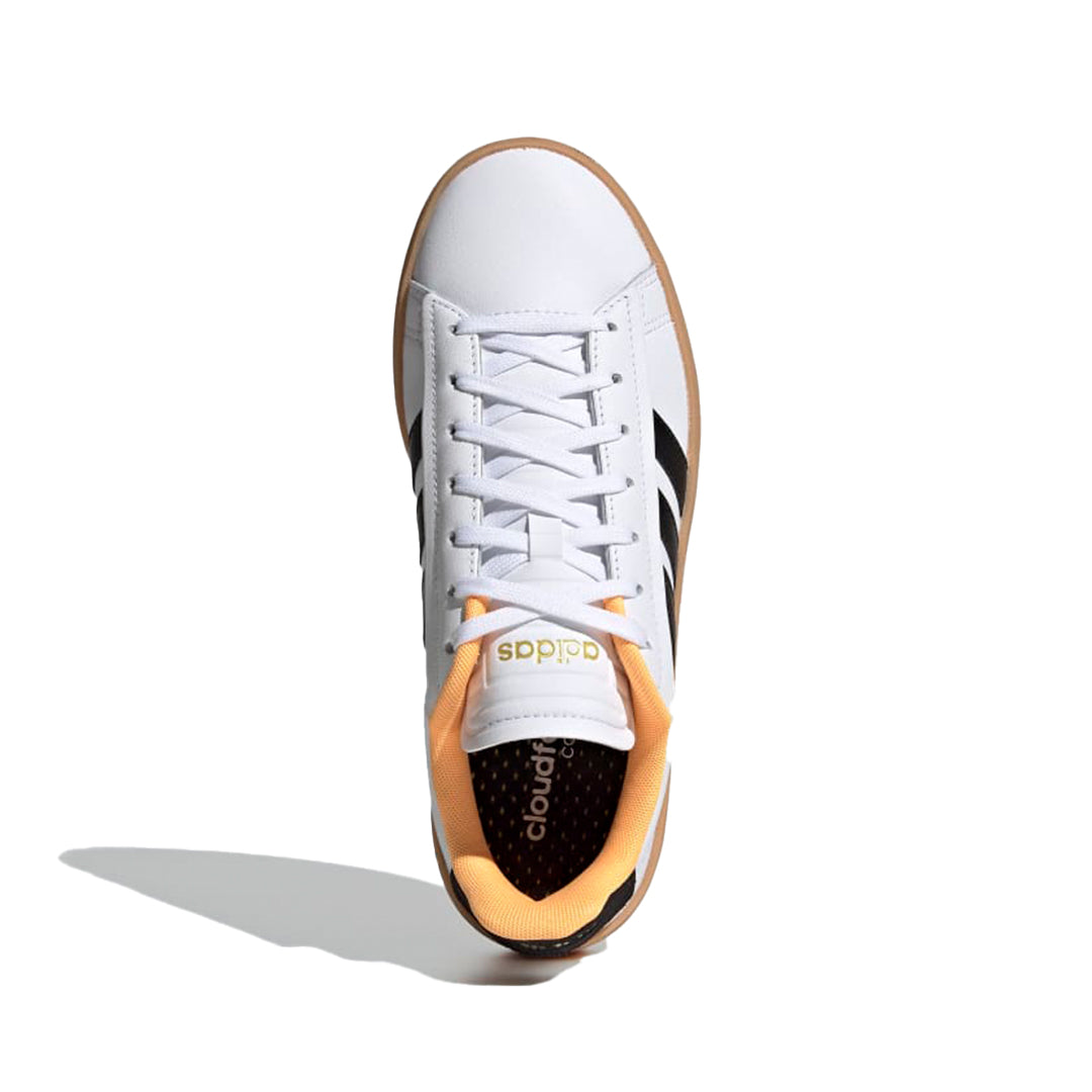 (ADID-GX8165) Adidas Grand Court Alpha Tennis Shoe Women [white/black/flash orange]--City Sports