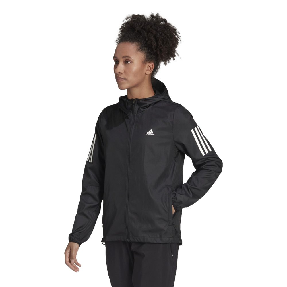 Adidas Own The Run Hooded Running Womens Windbreaker--City Sports