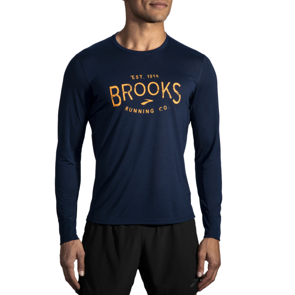 Brooks Distance Graphic Long Sleeve Tee--City Sports