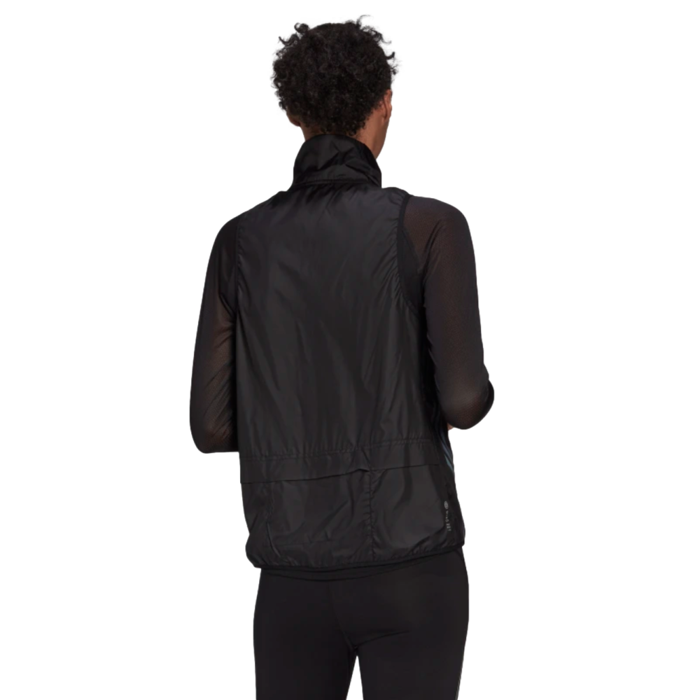 Adidas Run Icon 3 Stripe Wind Running Vest Women--City Sports