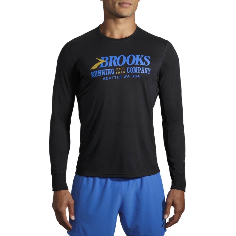 Brooks Distance Graphic Mens Long Sleeve Tee--City Sports