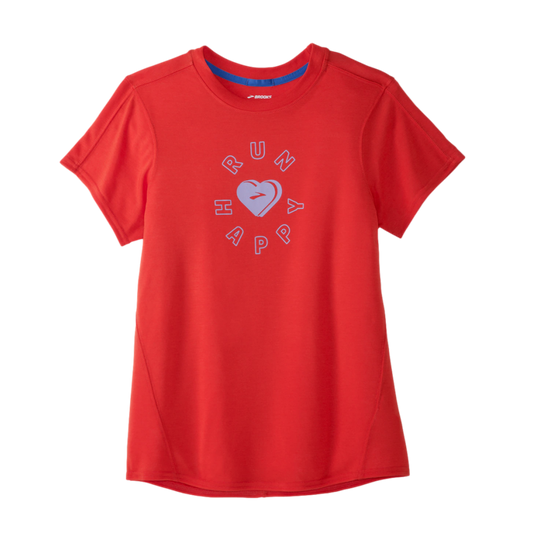Brooks Run Happy Womens Short Sleeve Tee