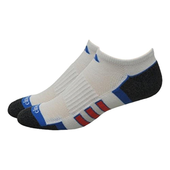 Adidas Performance Climalite Compression No Show Socks (2 Pack) [White/Grey] 6-12