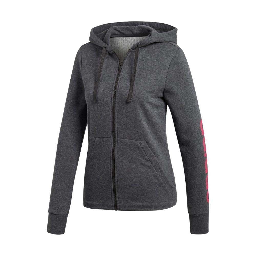 Adidas Womens Essential Linear Full Zip Hoodie--City Sports