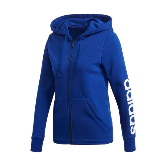 Adidas Womens Essential Linear Full Zip Hoodie