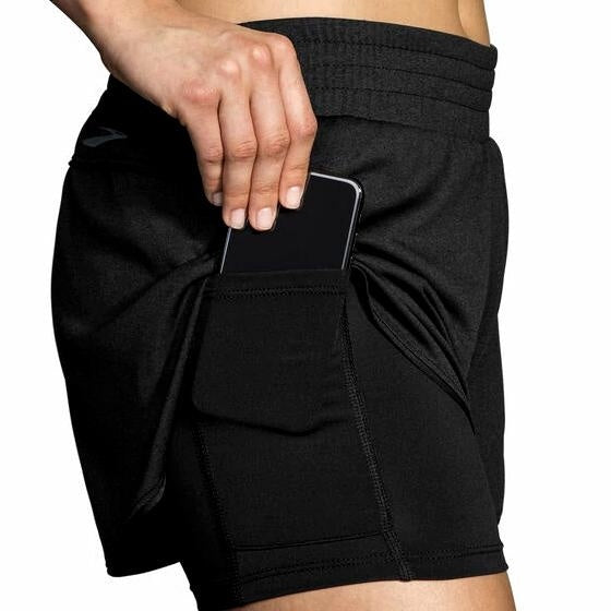 Brooks Womens Rep 3" 2-in-1 Shorts--City Sports