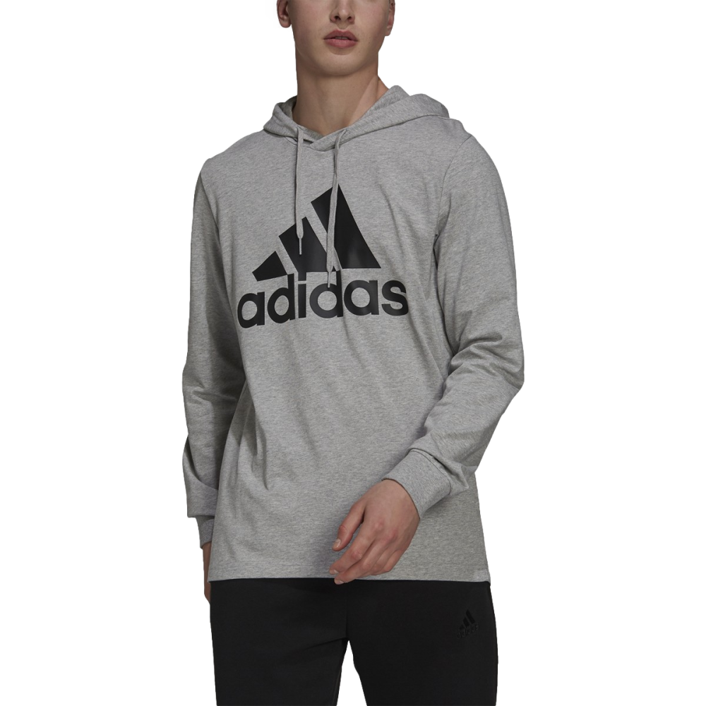 (ADID-H12261) Adidas Essentials Logo Hoodie [grey]--City Sports