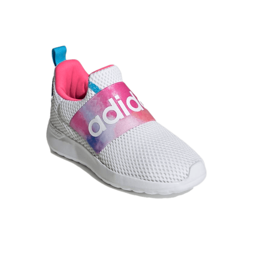 (ADID-GW4243) Adidas Lite Racer Adapt 4.0 Running Shoe Youth [white/sky rush/solar pink]--City Sports