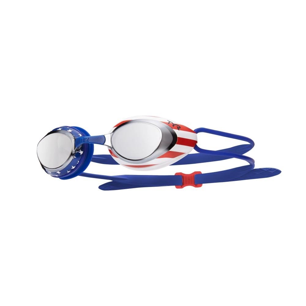 TYR Blackhawk Racing Mirrored USA Goggles--City Sports