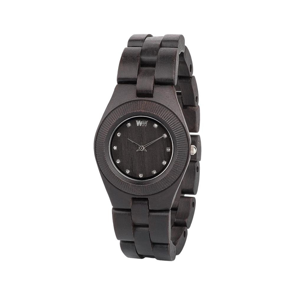 WeWood Womens Odyssey Crystal Black Watch--City Sports